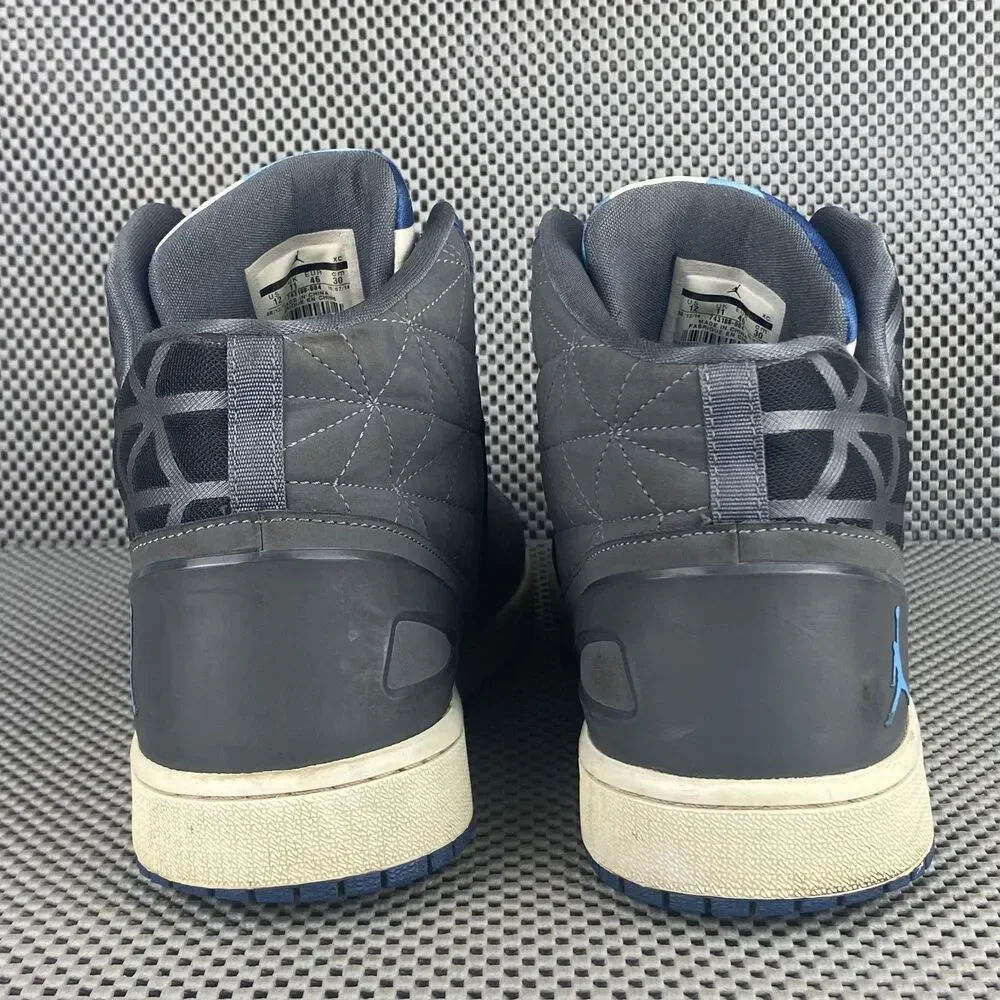 Nike Air Jordan 1 Flight 3 Sneakers Mens 12 Gray Blue Lace Up